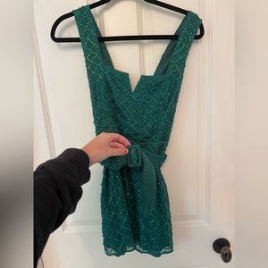 SHOW ME YOUR MUMU GREEN MINI DRESS